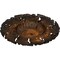 Ekena Millwork Needham Ceiling Medallion (Fits Canopies up to 4 1/4"), Hand-Painted Rust, 14 5/8"OD x 2 1/4"P CM14NERUS - alternate 2